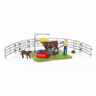 Load image into Gallery viewer, Schleich FARM WORLD Koe Wasplaats 42529
