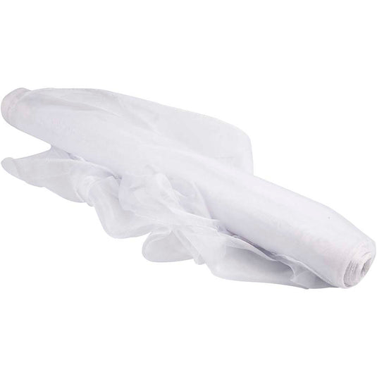Creativ company organza stof wit, 10m