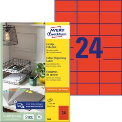 Multifunctionele etiketten avery zweckform 200 stuks wit