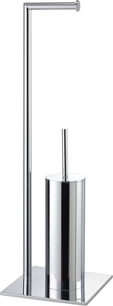 Sealskin tube - toiletbutler - toiletborstel met houder siliconen - vrijstaand - chroom