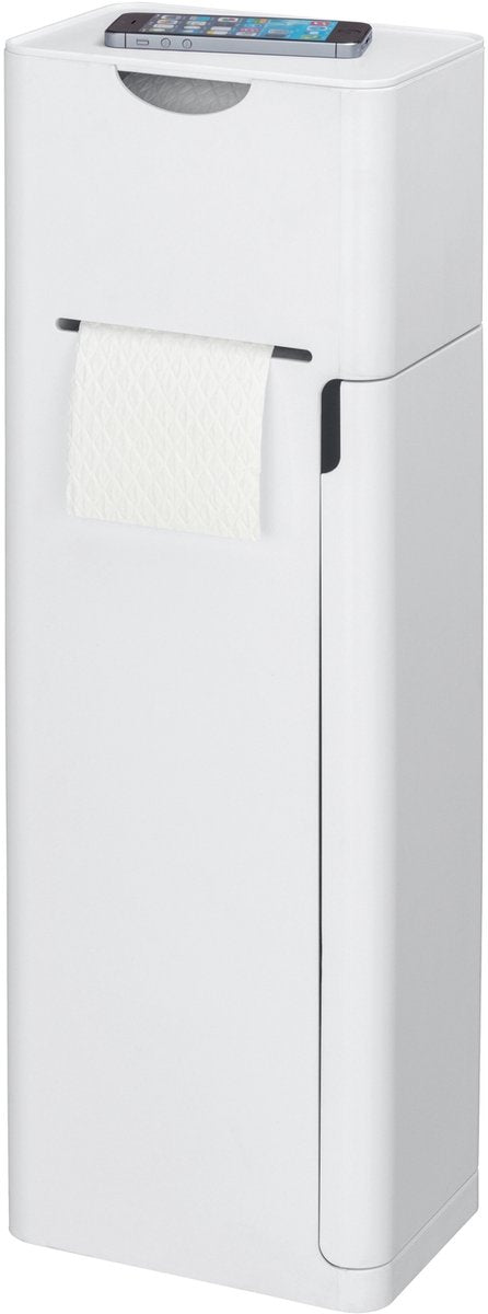 Wenko toiletbutler imon 6-in-1, toiletborstel met houder, toiletrolhouder en reserverolhouder
