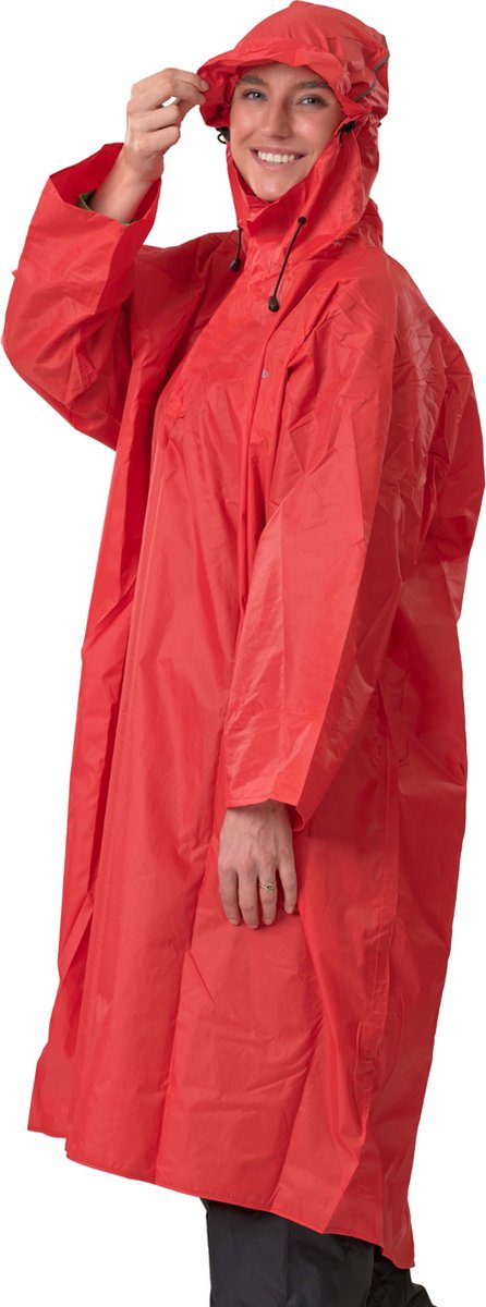Lowland outdoor wandelponcho - 100% waterdicht (10.000mm) - ademend (8.000g m²) pfas vrij!