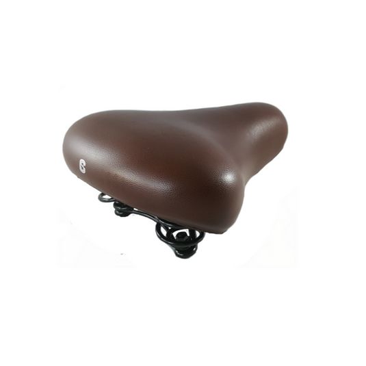 Selle comfort zadel city foam budget donkerbruin, inclusief strop