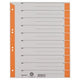 Tabbladen leitz grijs kraft karton a4 100 stuks