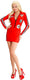 Finidi race jurk grand prix rood