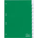 Tabbladen durable 6221 pvc a4 230x297mm groen 10 tabs