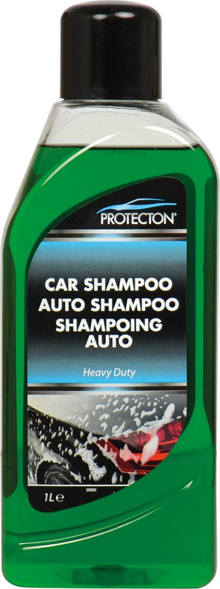 Protecton auto shampoo heavy duty – reinigt krachtig, snel en veilig - verwijdert vuil, vet aanslag zonder strepen - voor alle soorten lak - herstelt de glans - laat een beschermende waslaag achter – 1 liter