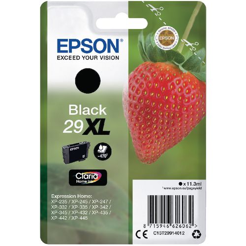 Inktcartridge epson c13t29914012 zwart