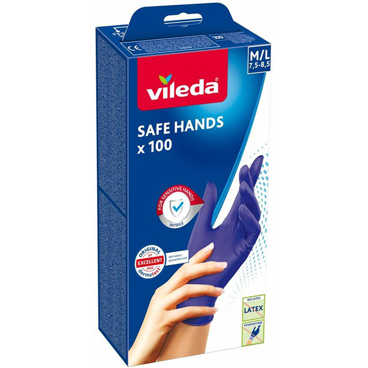 Afbeelding laden in galerijviewer, Vileda handschoen safe hands 100 stuks
