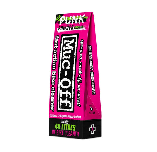 Muc-off punk powder cleaner 4 pack + bottle for life