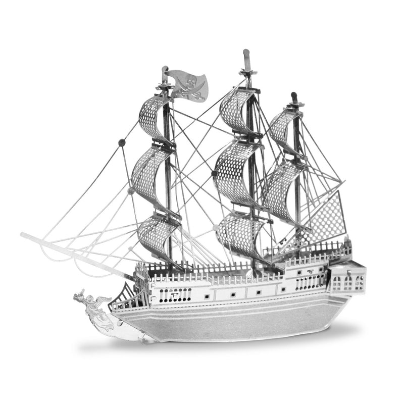 Load image into Gallery viewer, Eureka metal earth pirate ship black pearl zilver editie
