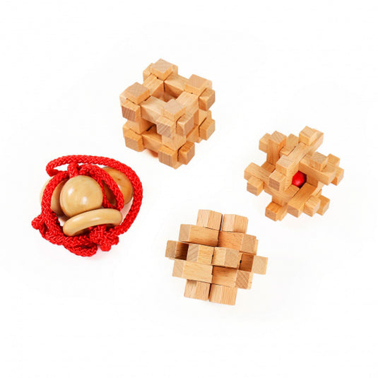 Eureka houten breinpuzzels extreme, 4st.