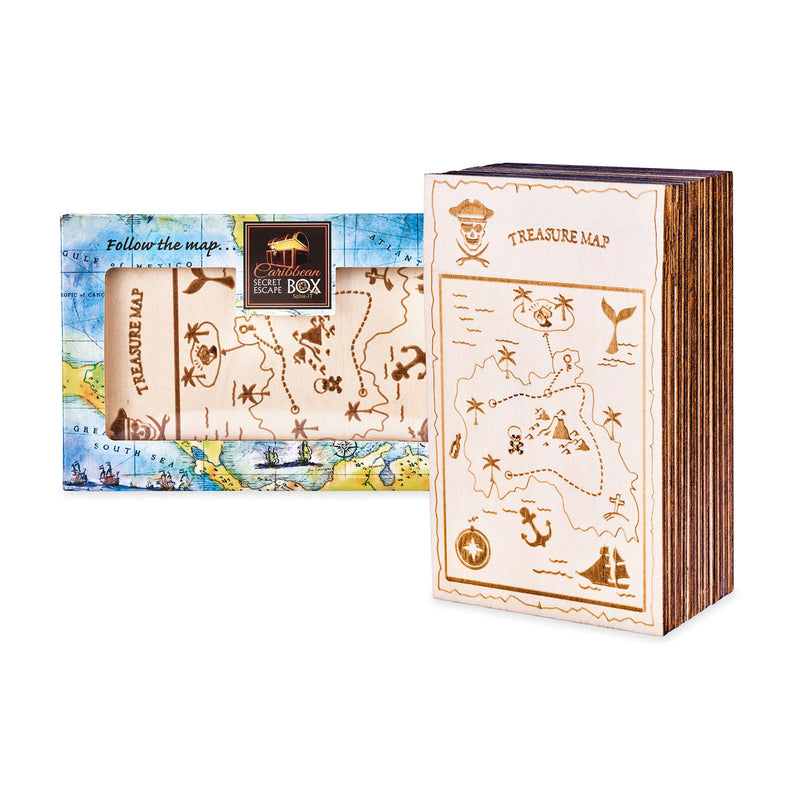 Load image into Gallery viewer, Eureka breinpuzzel houten escape box - caribbean ***
