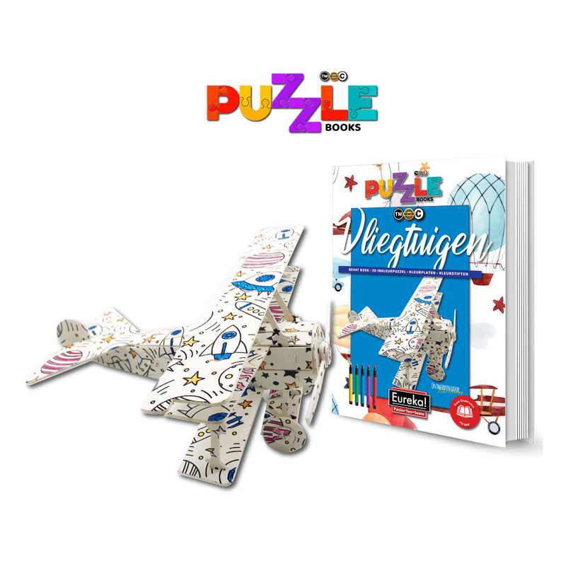 Load image into Gallery viewer, Eureka 3d puzzel books - vliegtuigen

