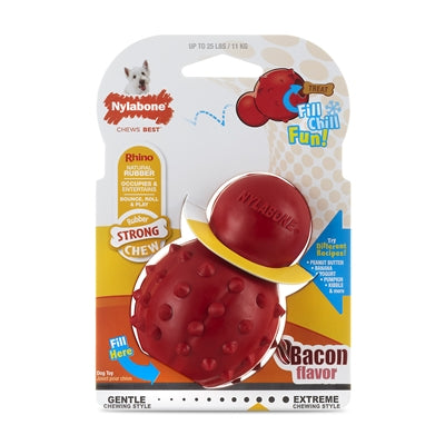 Load image into Gallery viewer, Nylabone Strong rubber cone baconsmaak
