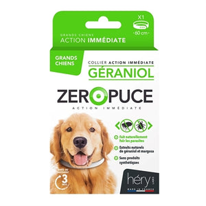Martin hery zeropuce vlooienband hond geraniol zonder chemicalien