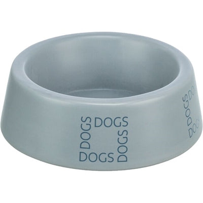 Load image into Gallery viewer, Trixie voerbak drinkbak hond dogs keramiek grijsblauw
