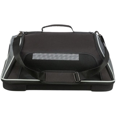 Load image into Gallery viewer, Trixie hondentas vliegtuigtas boarding zwart grijs
