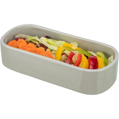 Trixie voerbak drinkbak ovaal keramiek assorti