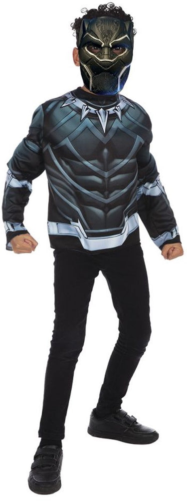 Marvel black panther top and mask costume child