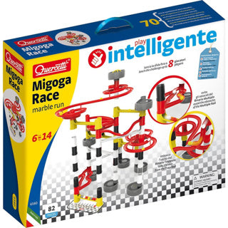 Quercetti migoga race knikkerbaan - 80-delige set voor jongens - 6-12 jaar