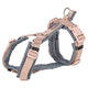Trixie hondentuig premium trekking blush roze grafiet grijs