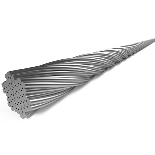 Elvedes schakel binnenkabel 2250 mm 7 x 7 draads rvs ø1,1mm met n-nippel ø4 x 4mm (doos à 100 stuks) - zilver