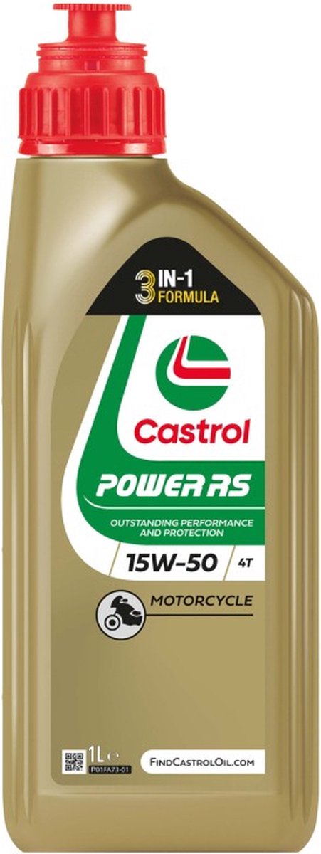 Castrol power rs 4t 15w50 olie 1 liter