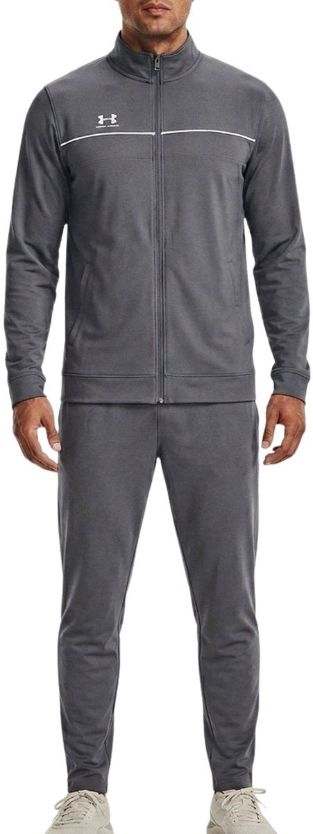 Under armour ua m challenger tracksuit-gry heren trainingspak - castlerock - wit xxl