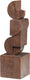 Woood draxa sculptuur ornament - hout - bruin - 61x18x18
