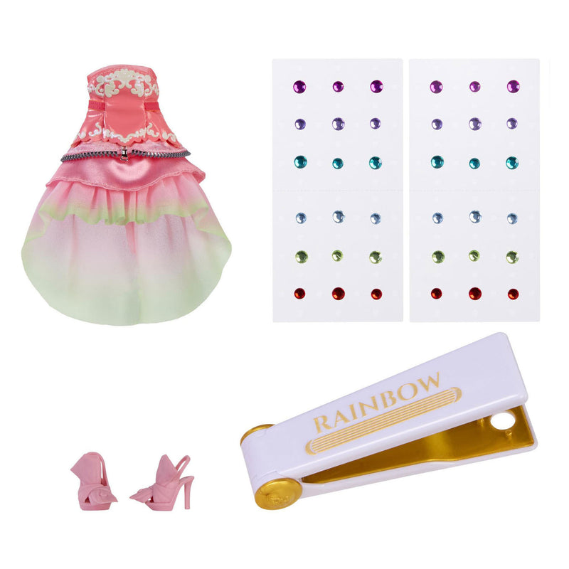 Load image into Gallery viewer, Rainbow high be dazzling-modepoppen -adeline rose (roze) met bedazzle-tool en glinsterende strass-steentjes

