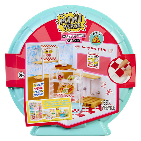 Miniverse ™ make it mini spaces™ pizzawinkel - knutselset - bouwpakket- maak je eigen mini pizzeria