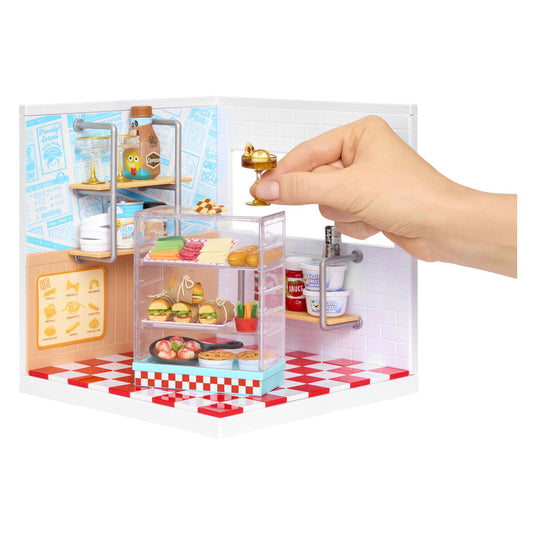 Miniverse ™ make it mini spaces™ pizzawinkel - knutselset - bouwpakket- maak je eigen mini pizzeria