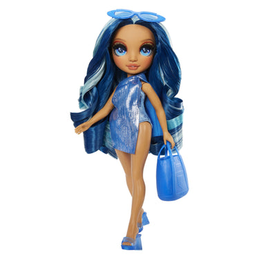 Rainbow high swim style-modepop - 28 cm - skyler (blauw)