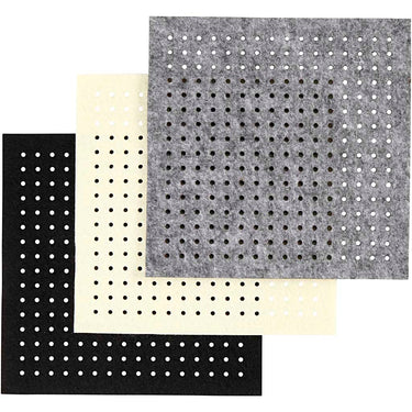 Http: www.cchobby.nl hobbyvilt-met-gaten-afm-20x20-cm-dikte-3-mm-zwart-grijs-off-white-3x4-vel-1-doos