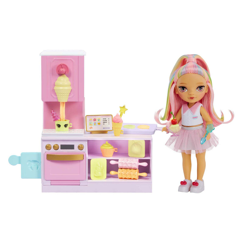 Load image into Gallery viewer, Mga entertainment rainbow high pop kleine dessertwinkel met kandy speelset
