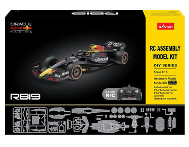 Rastar radiografische bouwdoos 1:16 oracle red bull f1 racing rb19 bricks lengte 35 cm formule 1