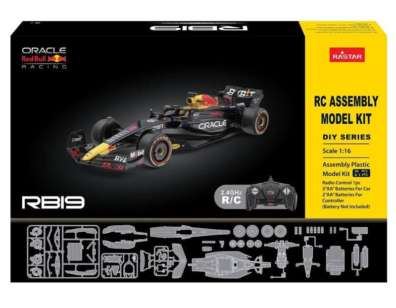 Rastar bouwpakket van de red bull rb19 rc auto