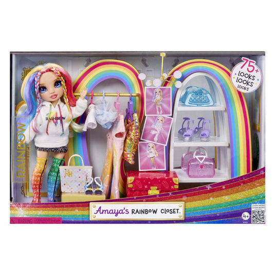 Mga entertainment rainbow high amaya's rainbow closet speelset