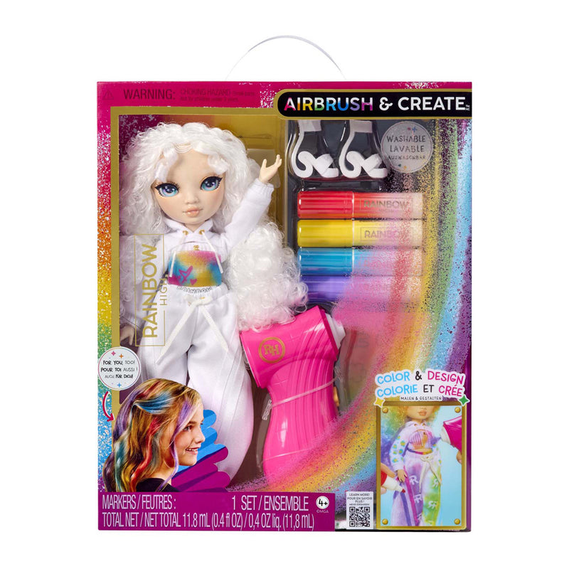 Afbeelding laden in galerijviewer, Rainbow high air brush create modepop - green eyes
