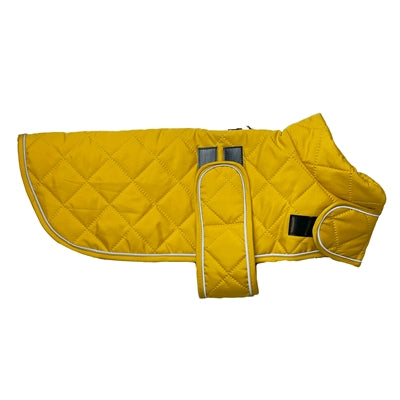 Load image into Gallery viewer, Happy pet hondenjas go walk quilted classic mosterd
