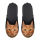 Pantoffel oranje kat zwart