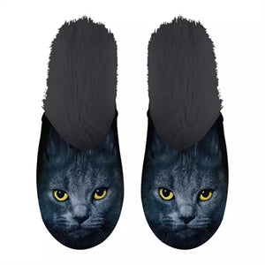 Pantoffel zwarte kat zwart