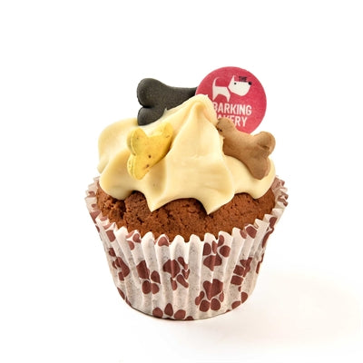 Load image into Gallery viewer, The barking bakery carob woofin met geel glazuur

