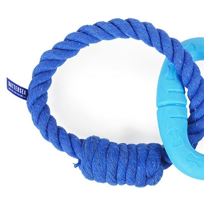 Battersea triangel rubber touw blauw