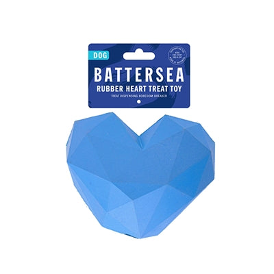 Load image into Gallery viewer, Battersea voerbal hart rubber blauw
