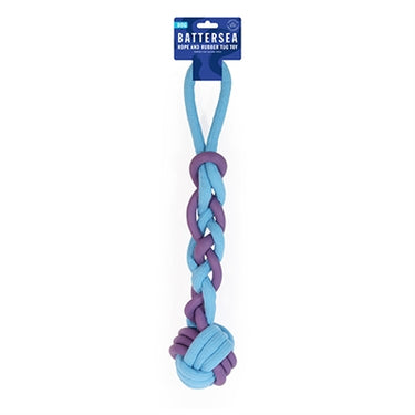 Battersea touw rubber tug blauw