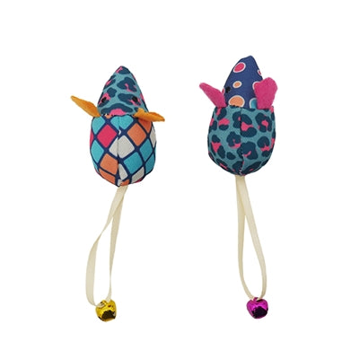 Load image into Gallery viewer, Rosewood jolly moggy patchwork muizen duo
