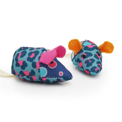 Load image into Gallery viewer, Rosewood jolly moggy patchwork muizen duo
