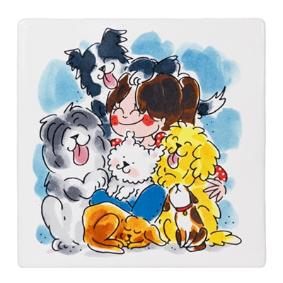 Load image into Gallery viewer, Blond amsterdam tegel hond
